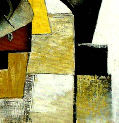 Kazimir Malevich detail of portrait of the composer matiushin, oil painting picture